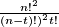 \frac{n!^2}{(n-t)!)^2t!}