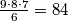 \frac{9\cdot 8 \cdot 7}{6} = 84