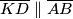 \overline{KD} \parallel \overline{AB}