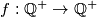 f : {\mathbb Q}^ + \rightarrow {\mathbb Q}^ +
