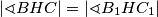 |\sphericalangle BHC| = |\sphericalangle B_1HC_1|