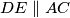 DE \parallel AC