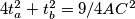 4t_a^2+t_b^2=9/4AC^2