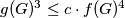 g(G)^3 \leq c\cdot f(G)^4