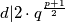 d|2\cdot q^\frac{p+1}{2}