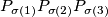 P_{\sigma(1)}P_{\sigma(2)}P_{\sigma(3)}