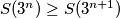 S(3^n)\geq S(3^{n+1})