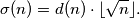 \sigma (n) = d(n)\cdot \lfloor \sqrt{n} \rfloor .