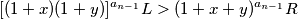 [(1+x)(1+y)]^{a_{n-1}}L > (1+x+y)^{a_{n-1}}R