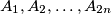 A_1,A_2,\ldots ,A_{2n}