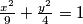 \frac{x^2}{9} + \frac{y^2}{4} = 1