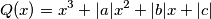 Q(x)=x^3 + |a|x^2 + |b|x + |c|