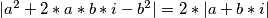 |a^2+2*a*b*i-b^2|=2*|a+b*i|