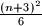 \frac{(n+3)^2}{6}