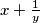 {x+\frac{1}{y}}
