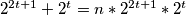 2^{2t+1}+2^t=n*2^{2t+1}*2^t