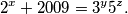 2^x+2009=3^y5^z.