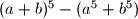 (a+b)^{5}-(a^{5}+b^{5})
