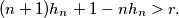 (n + 1)h_n+1 - nh_n > r.
