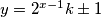 y = 2^{x-1}k \pm 1