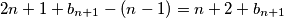 2n+1+b_{n+1}-(n-1)=n+2+b_{n+1}