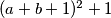 (a+b+1)^2+1