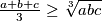 \frac{a+b+c}{3} \geq \sqrt[3]{abc}