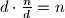 d \cdot \frac{n}{d} = n