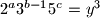 2^{a}3^{b-1}5^c=y^3