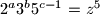 2^{a}3^b5^{c-1}=z^5