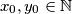 x_0, y_0 \in \mathbb{N}