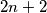 2n+2