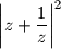 \displaystyle \left| z+\frac 1z\right|^2